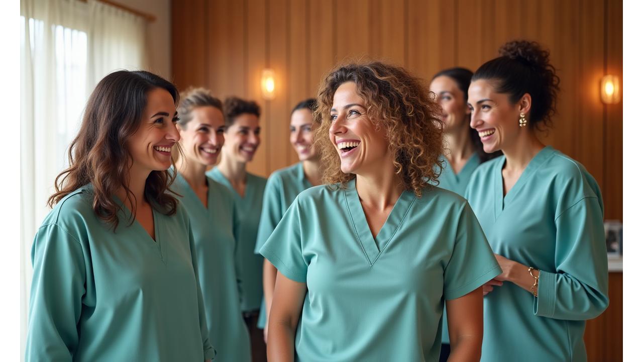 Equipa diversa da Serenidade Vital a colaborar em Lisboa